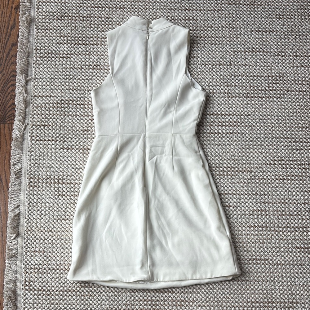 White Ruffled Mini Dress - Picture 3 of 3
